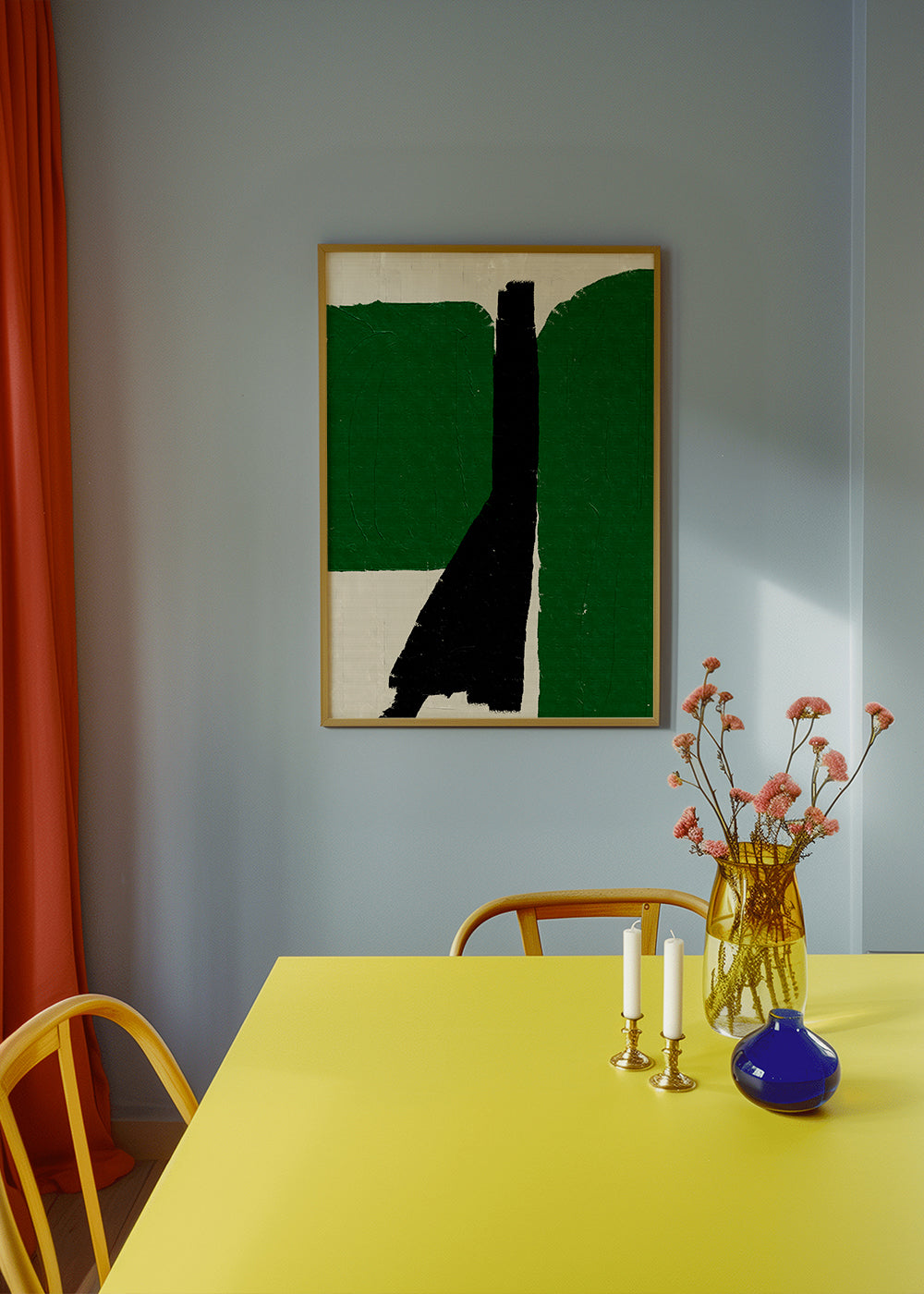 Green Black Oil Abstract - THE MIUUS STUDIO