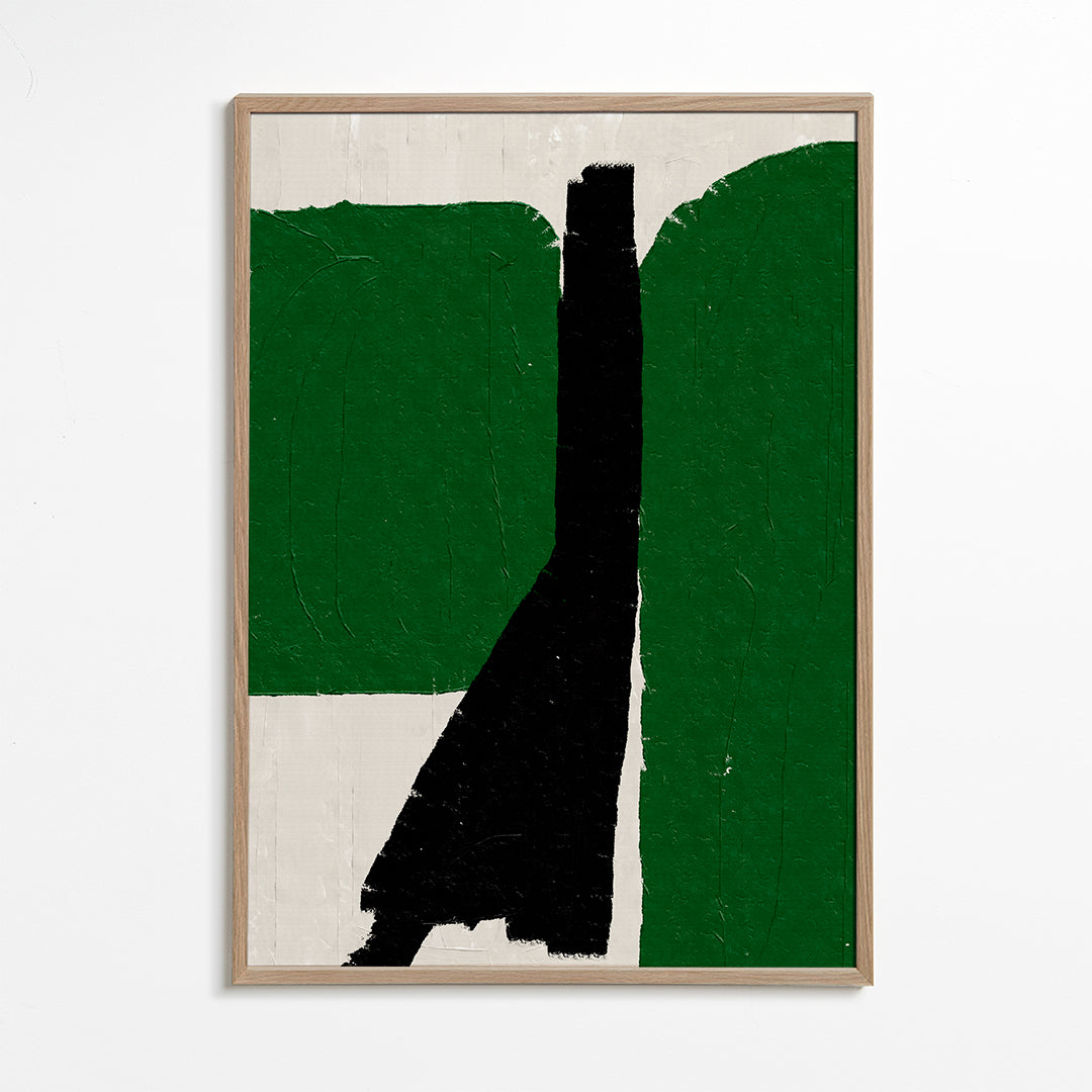 Green Black Oil Abstract - THE MIUUS STUDIO