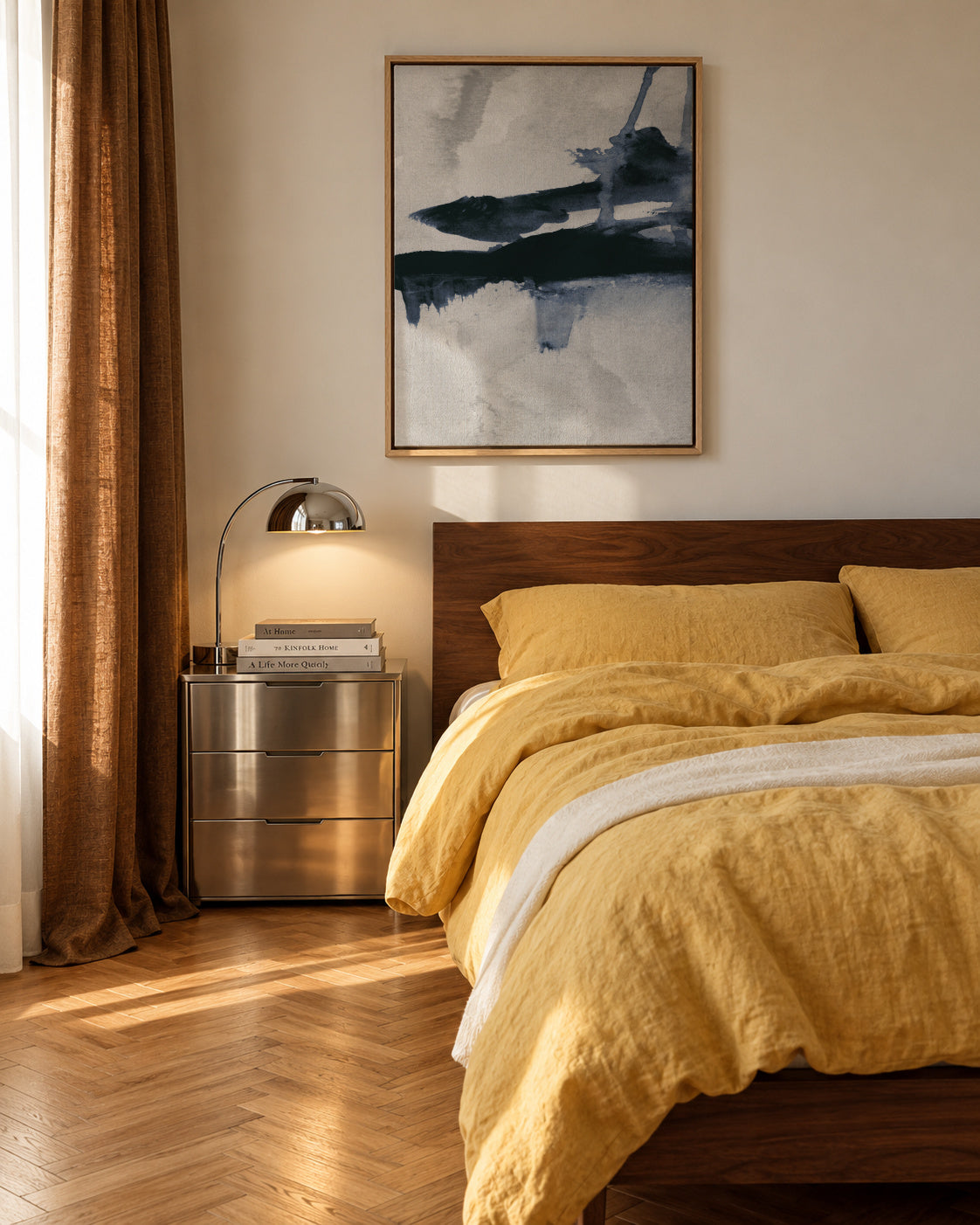 Blu 1 - Framed canvas in an interior