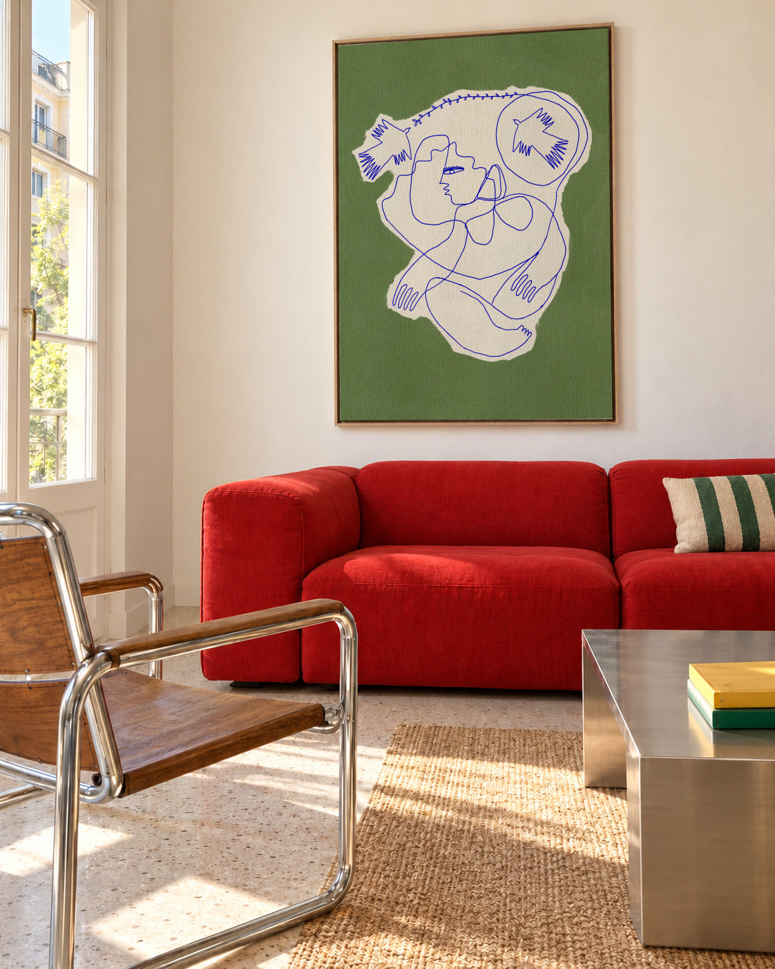 Hunter - Framed canvas in an interior