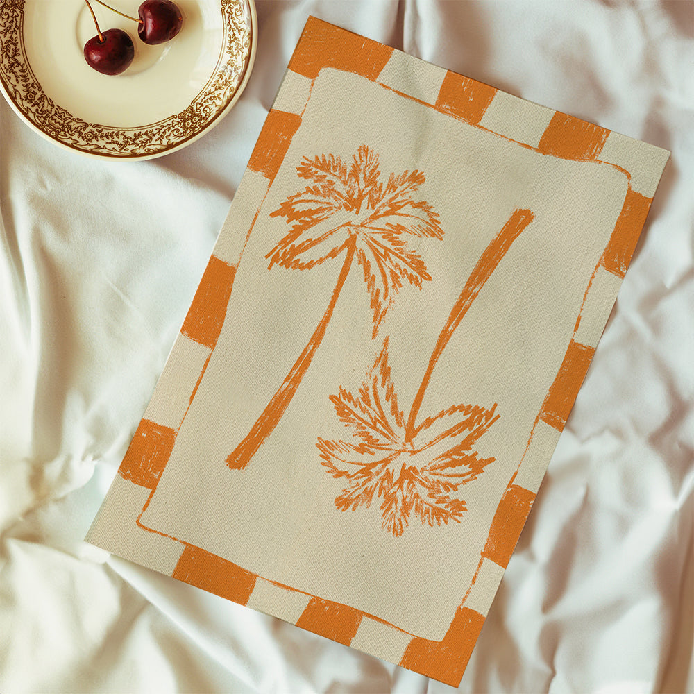 Illustration Palm paradise – Orange