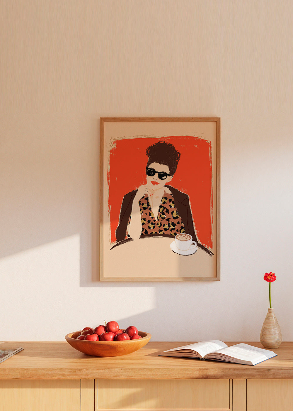 Illustration At the Café