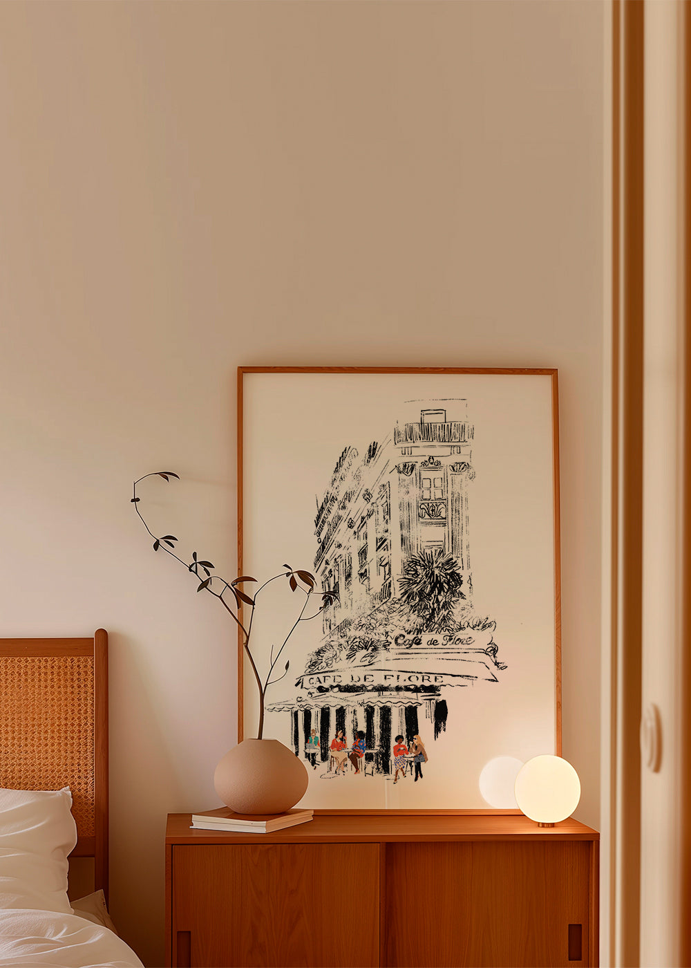 Illustration Café de Flore Paris