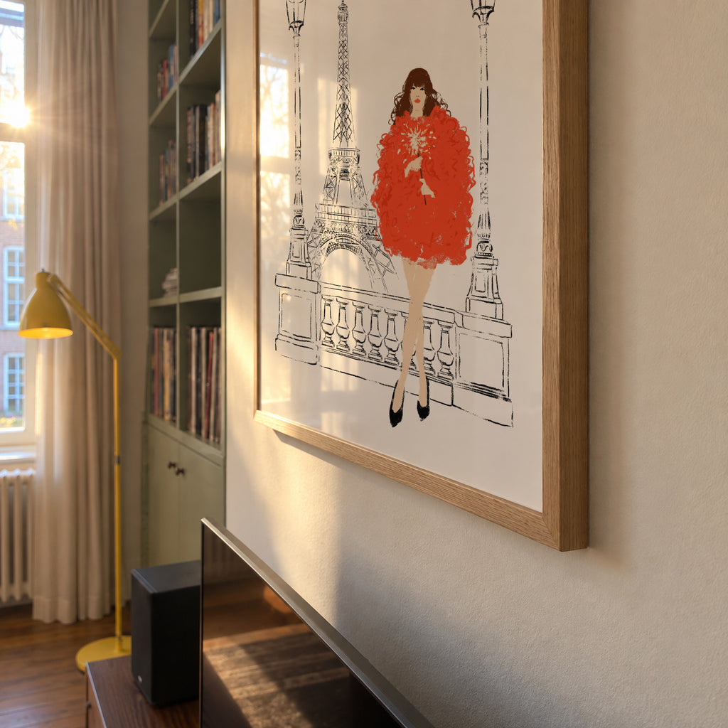 Paris en Fête - Framed poster detail