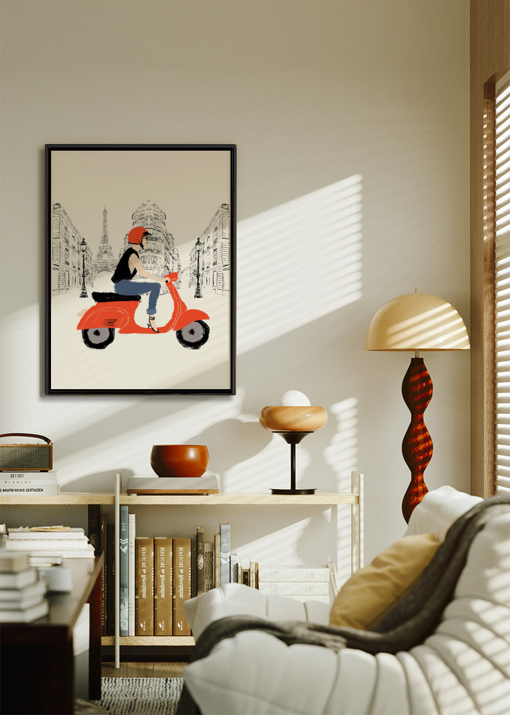 Paris Tour - Framed canvas in an interior