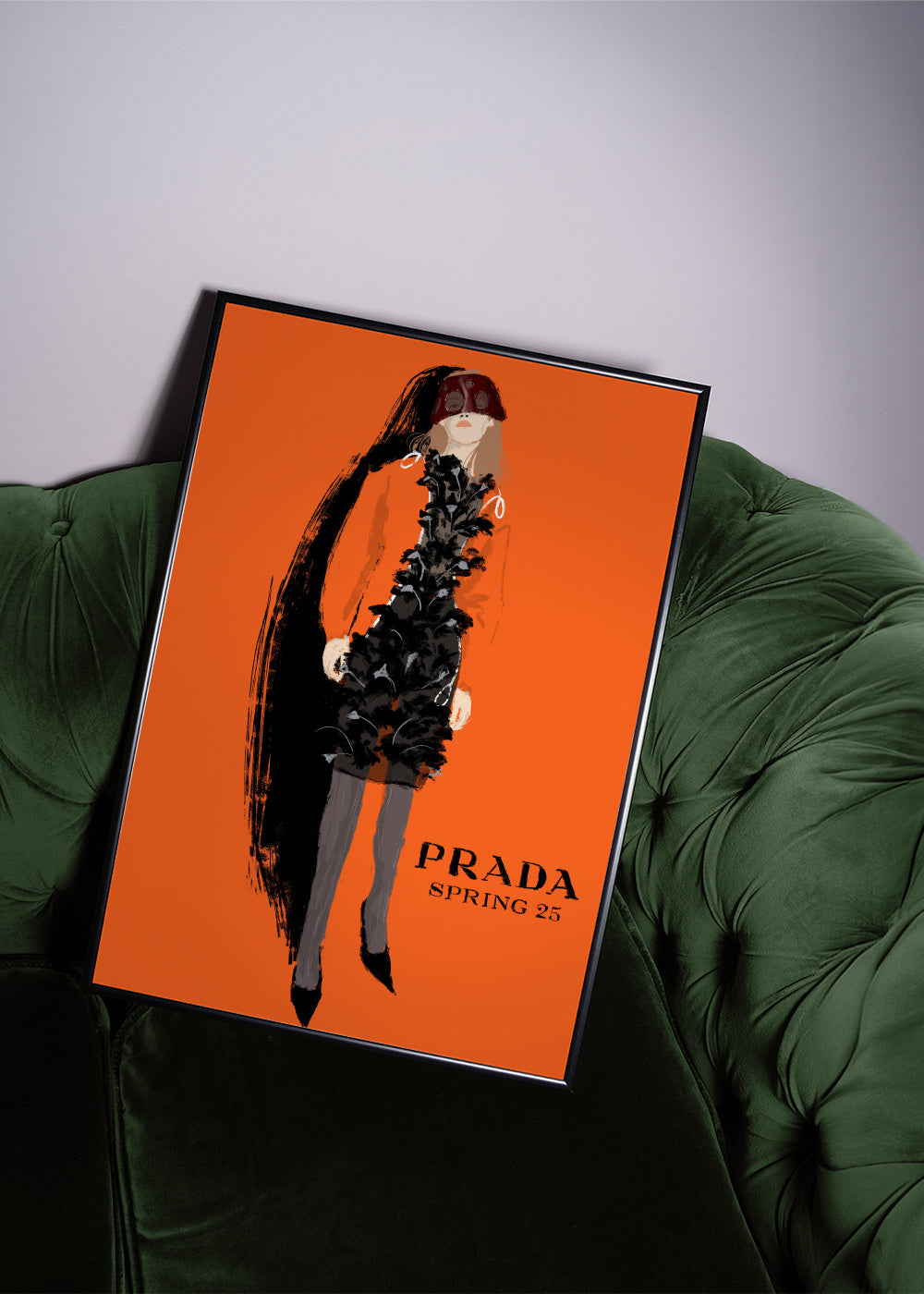 Prada - Framed poster in an interior
