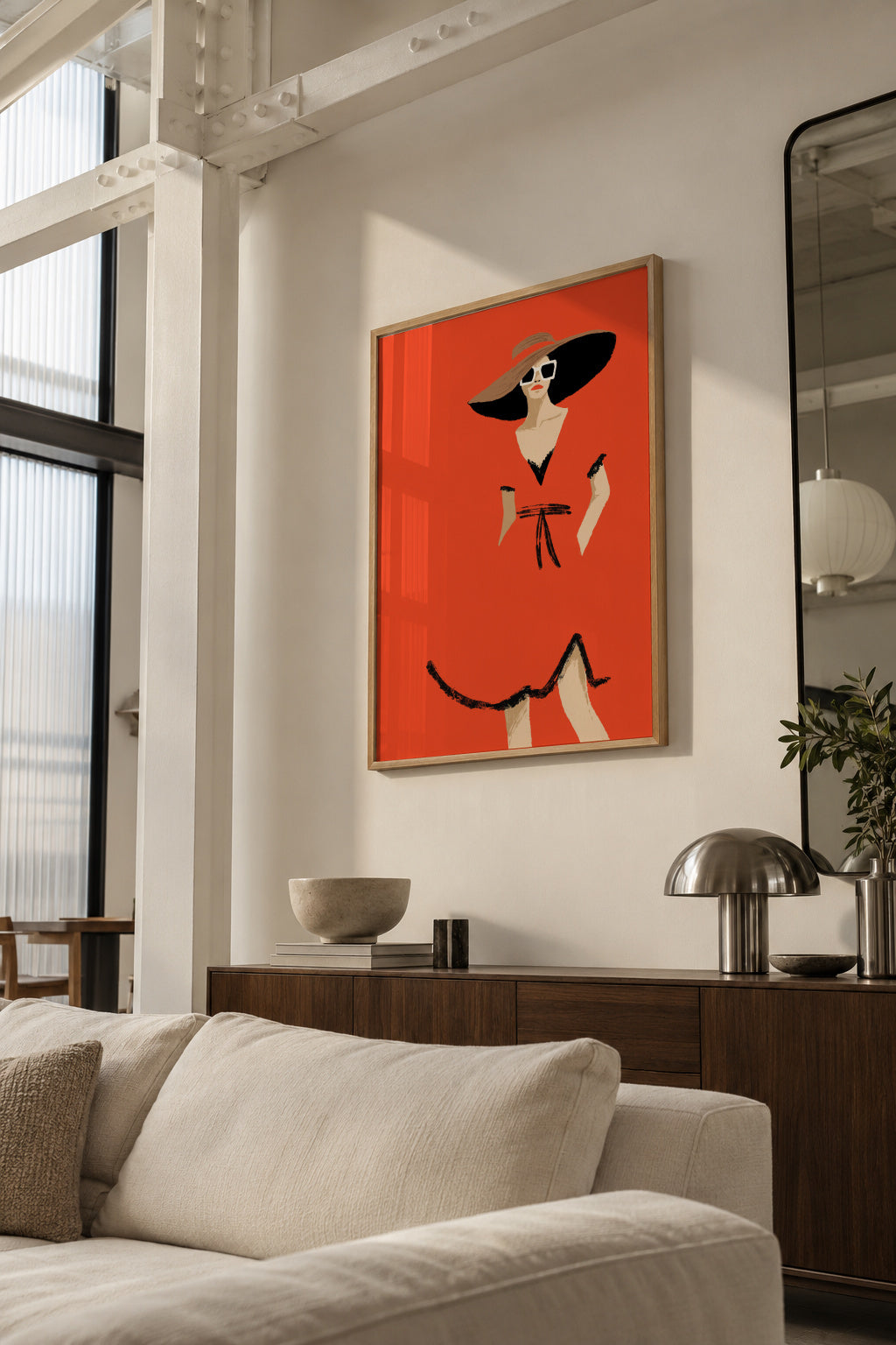 The dress - Framed poster in an interior