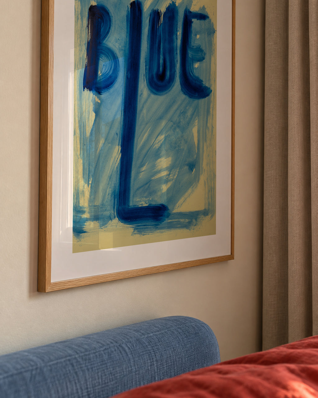 Blue - Framed poster detail