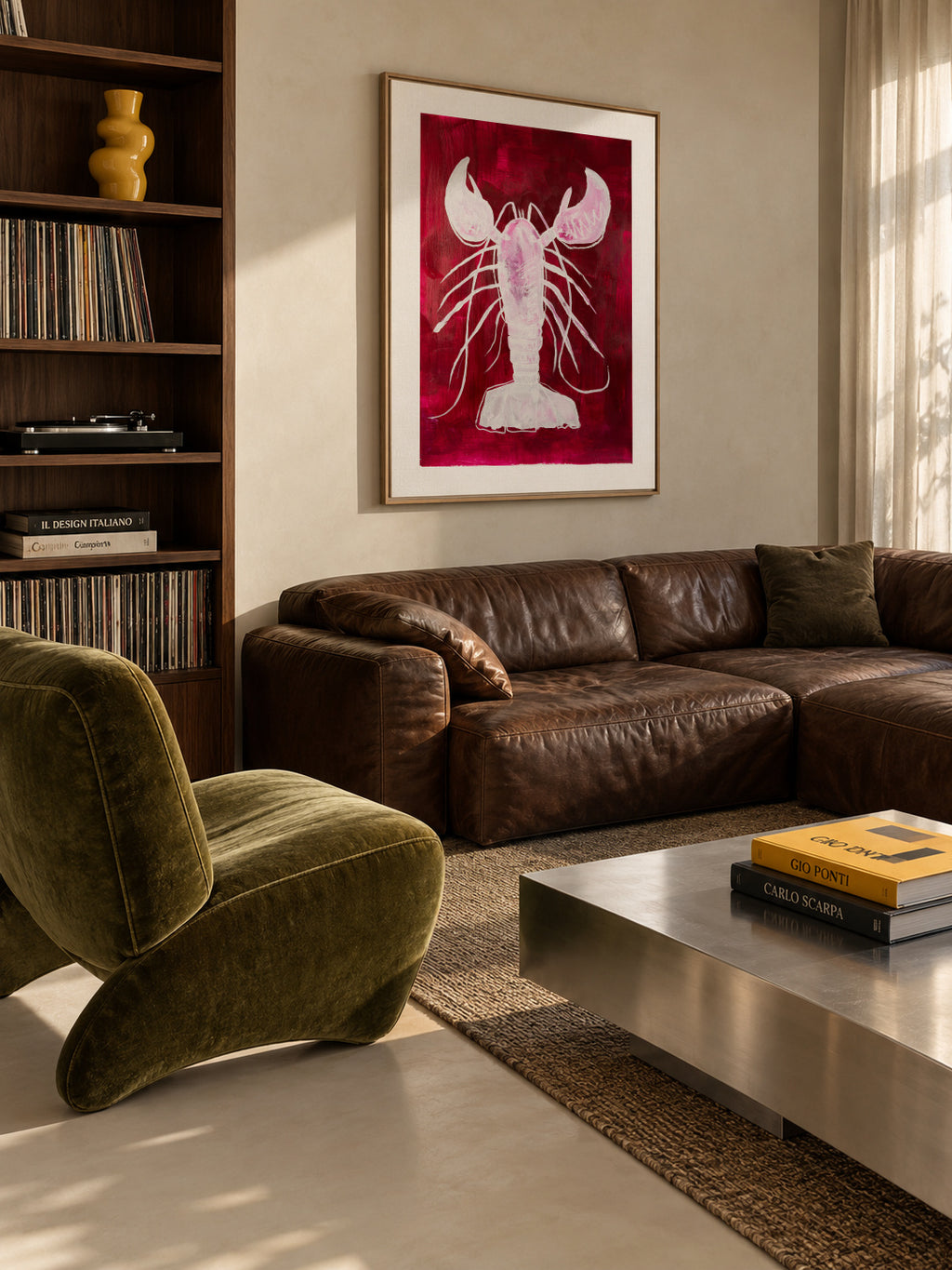 Le chef - Framed canvas in an interior