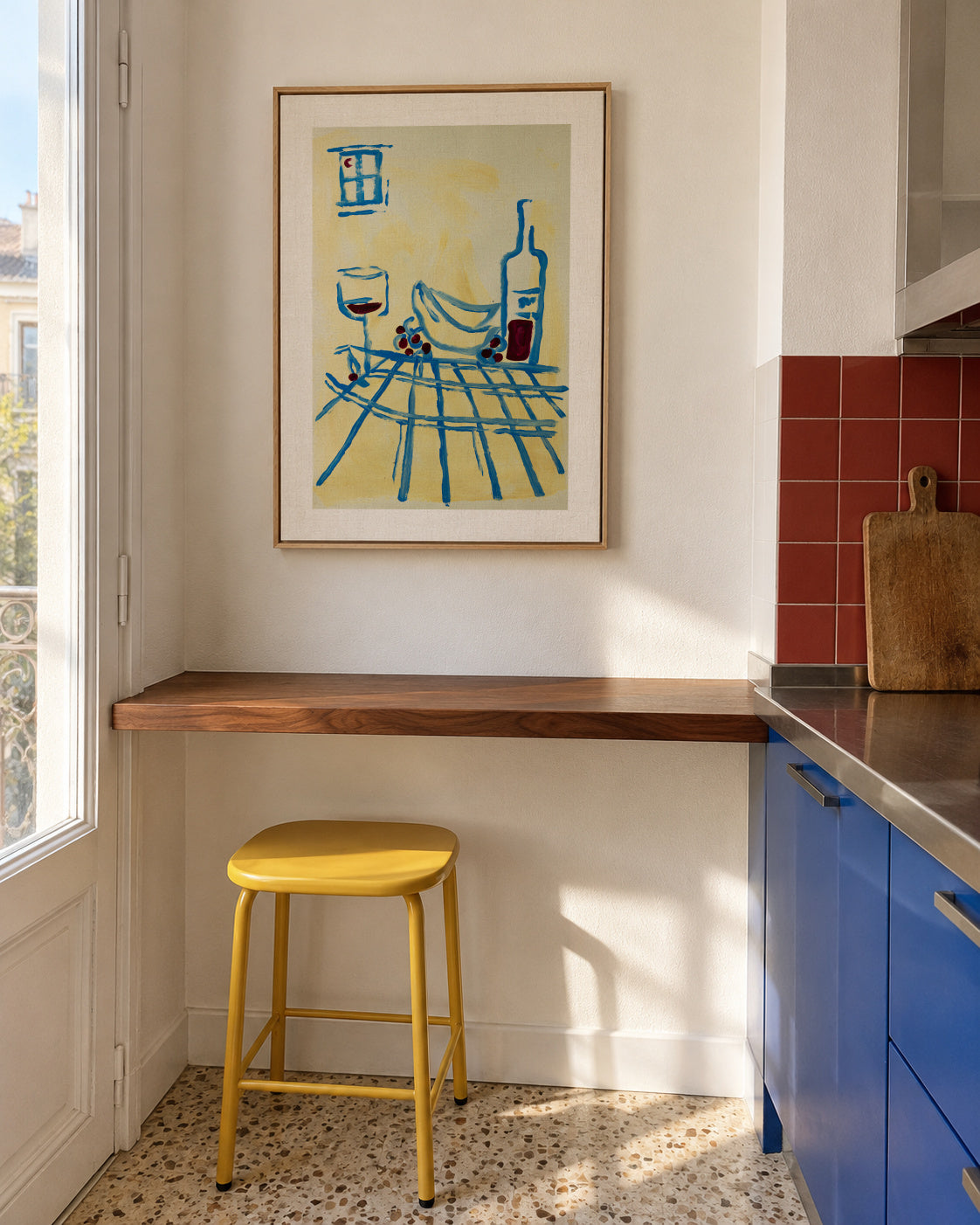 That night - Framed canvas in an interior