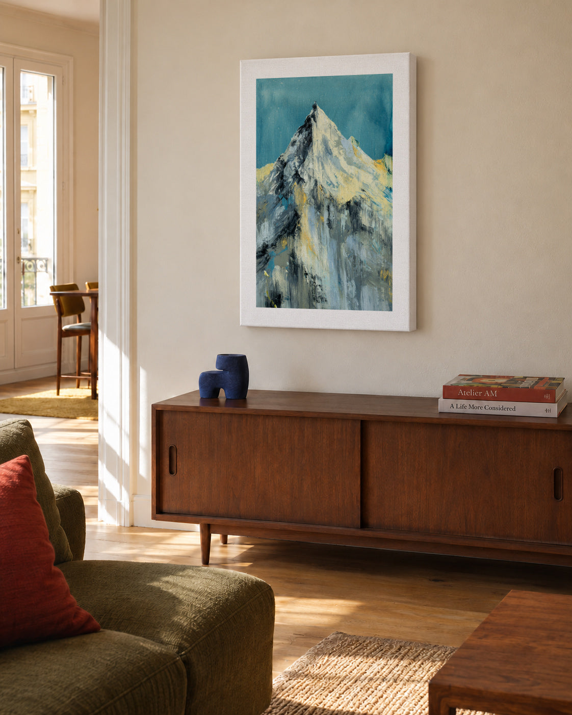 Everest - Unframed canvas in an interior