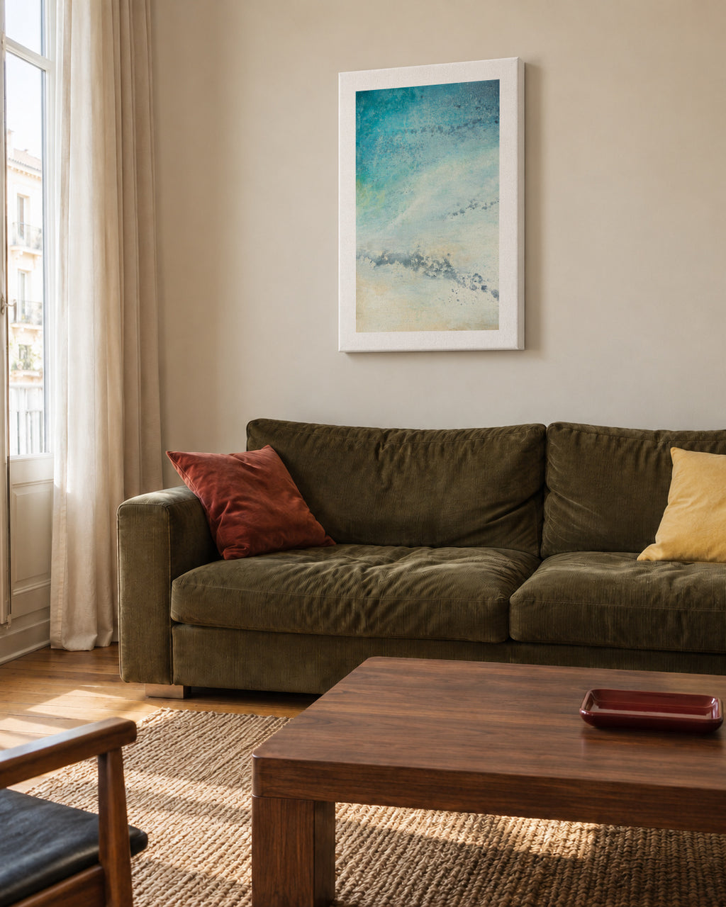 Ibiza - Unframed canvas in an interior