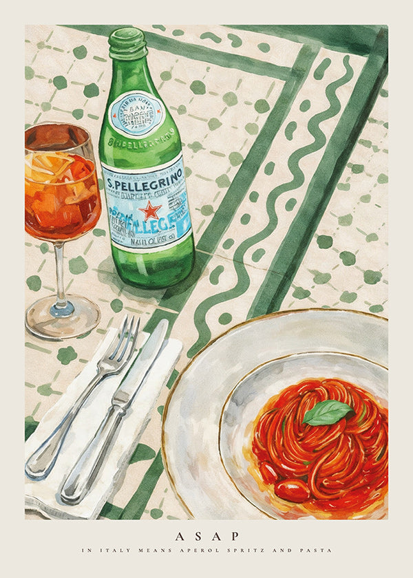 Küchenkunst Aperol Spritz und Pasta