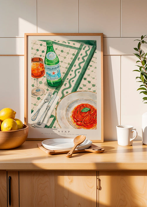 Küchenkunst Aperol Spritz und Pasta