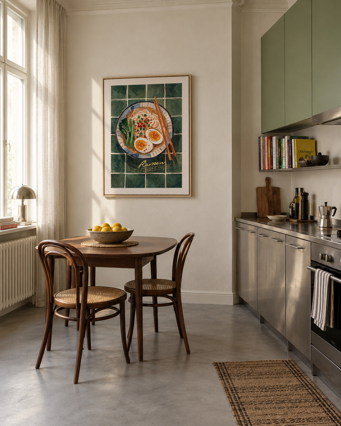 Ramen - Framed canvas in an interior