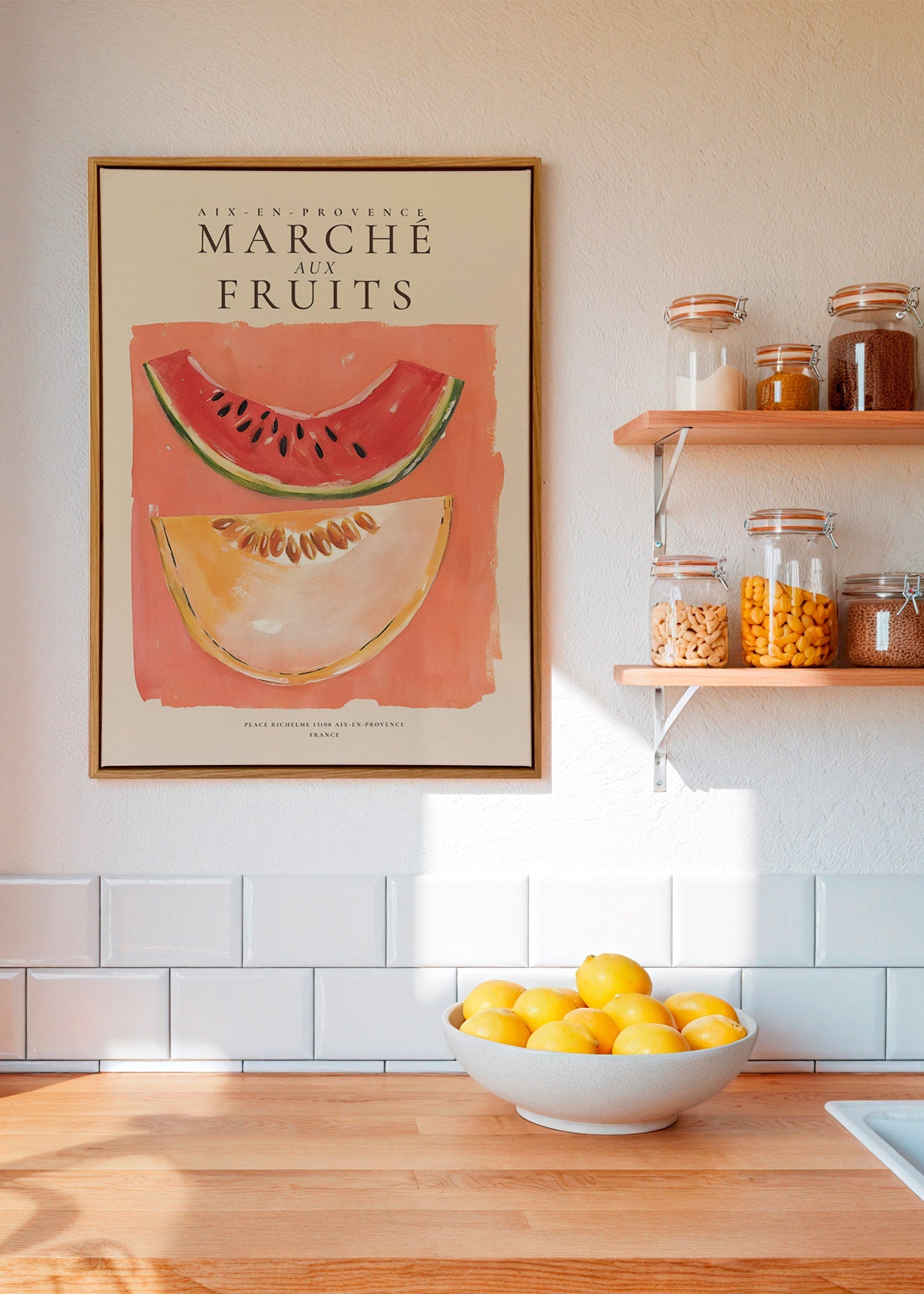 Küchenkunst Provence Früchte: Melone und Wassermelone