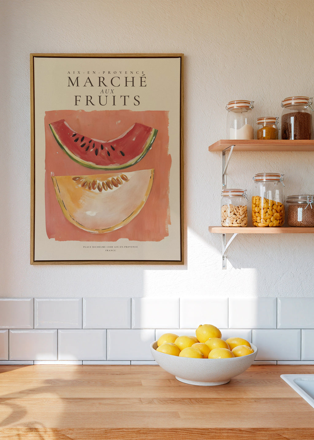 Summer in Provence - Framed canvas in an interior