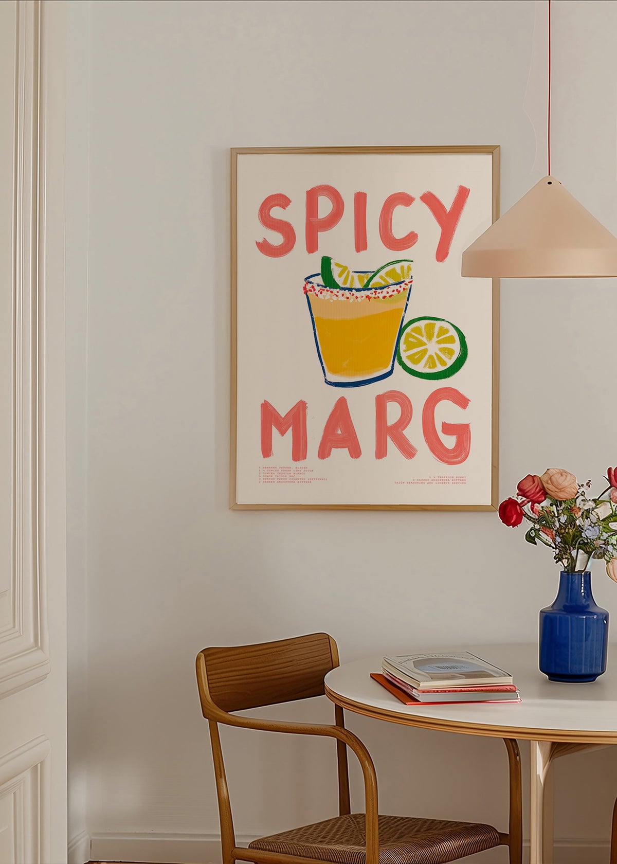 Küchenkunst mit illustrierter Margarita