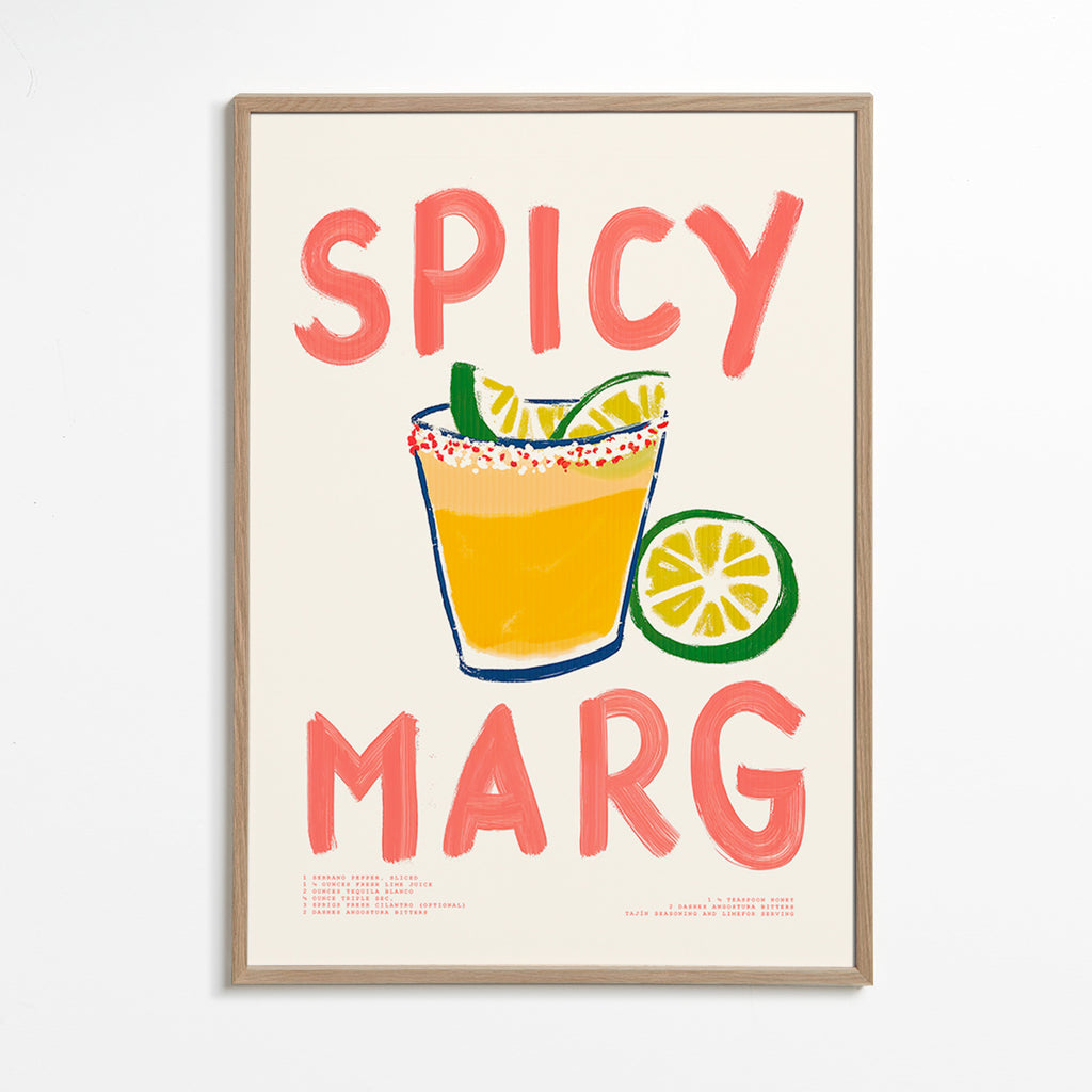 Küchenkunst mit illustrierter Margarita