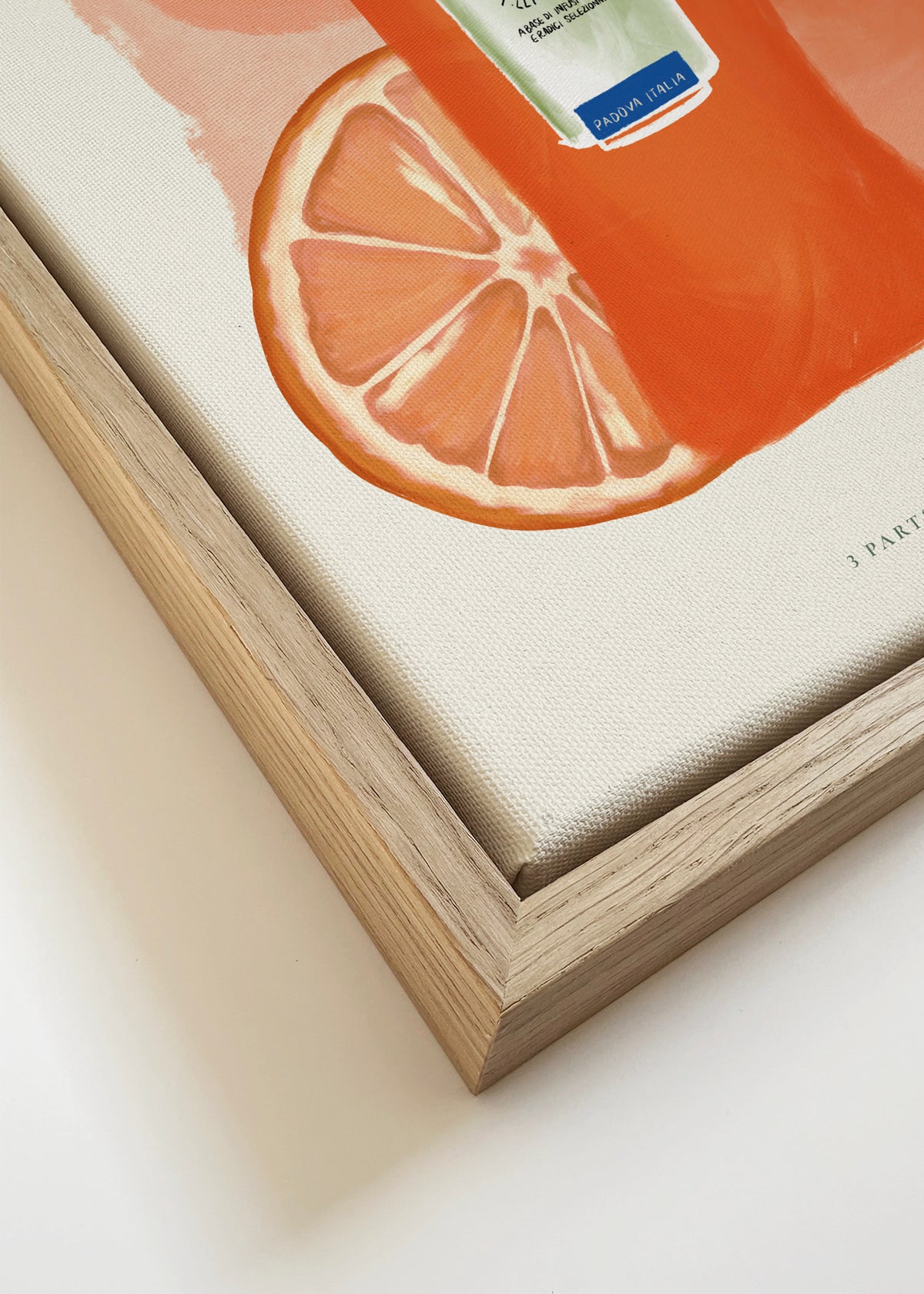 Aperol Spritz: La Dolce Vita in a Glass - Framed canvas detail