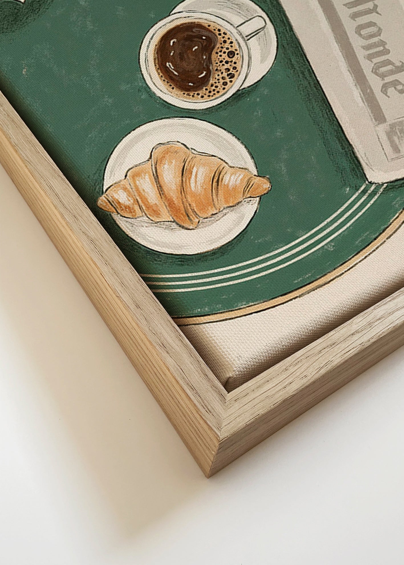 Küchenkunst Café de Flore illustriertes Croissant