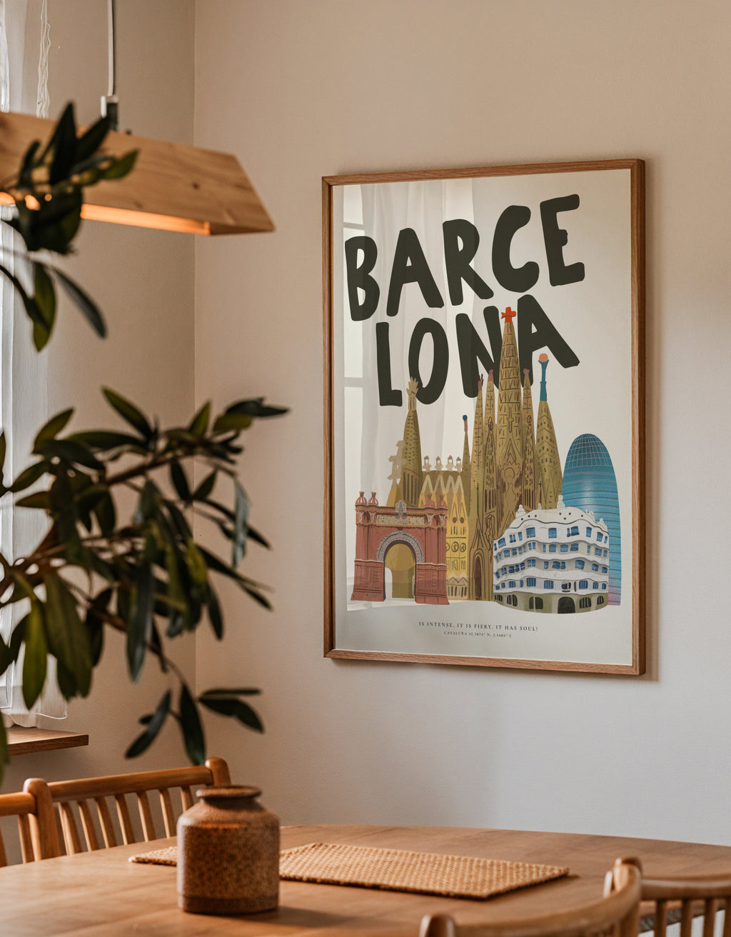 Barcelona Soul - Framed poster detail