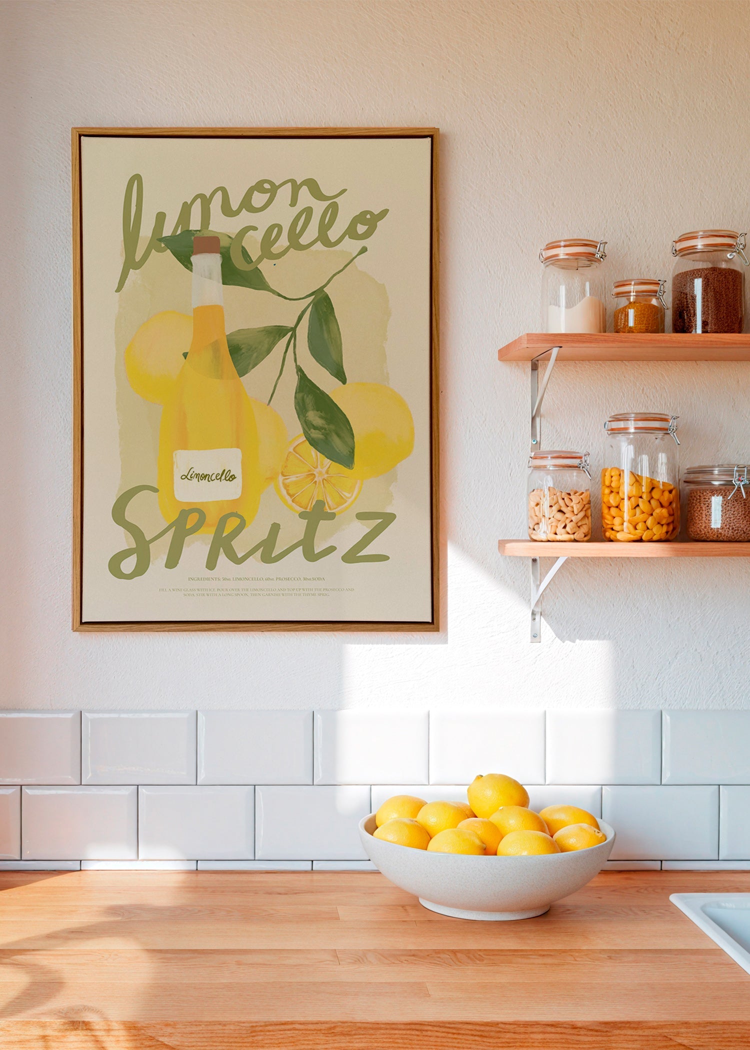 Küchenkunst Limoncello Spritz Illustration