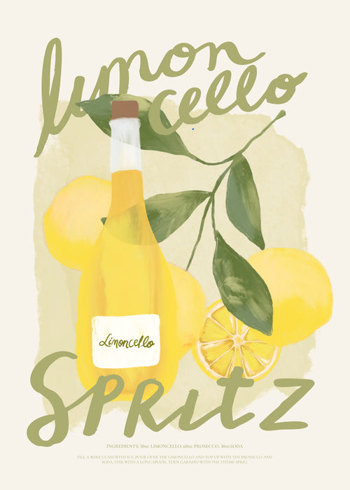Limoncello Spritz - Unframed art print