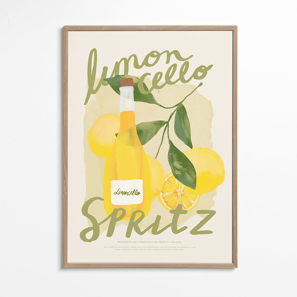 Küchenkunst Limoncello Spritz Illustration