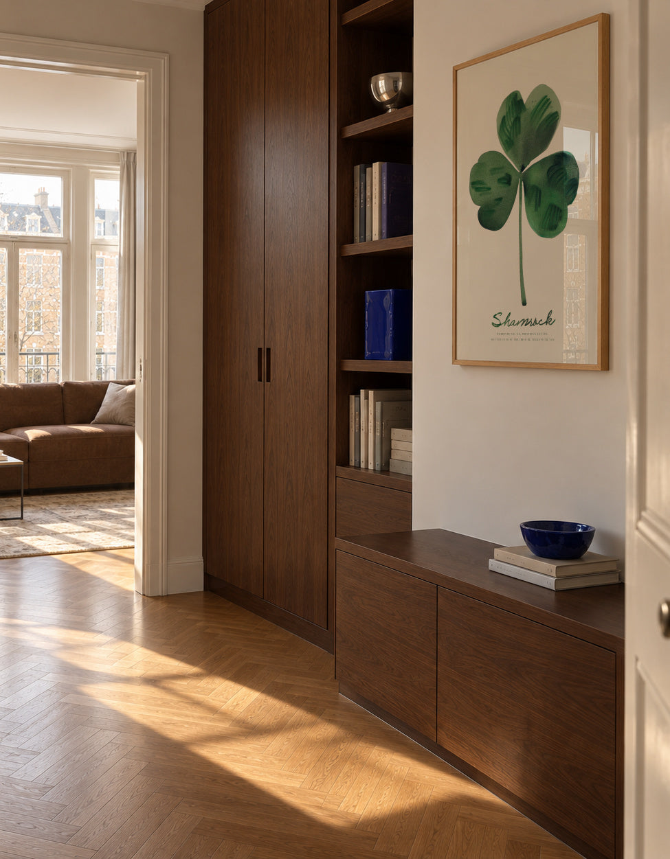 Shamrock - Framed poster in an interior