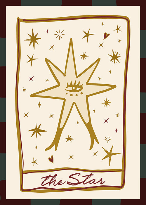 Illustration: Mystischer Stern mit zentralem Auge