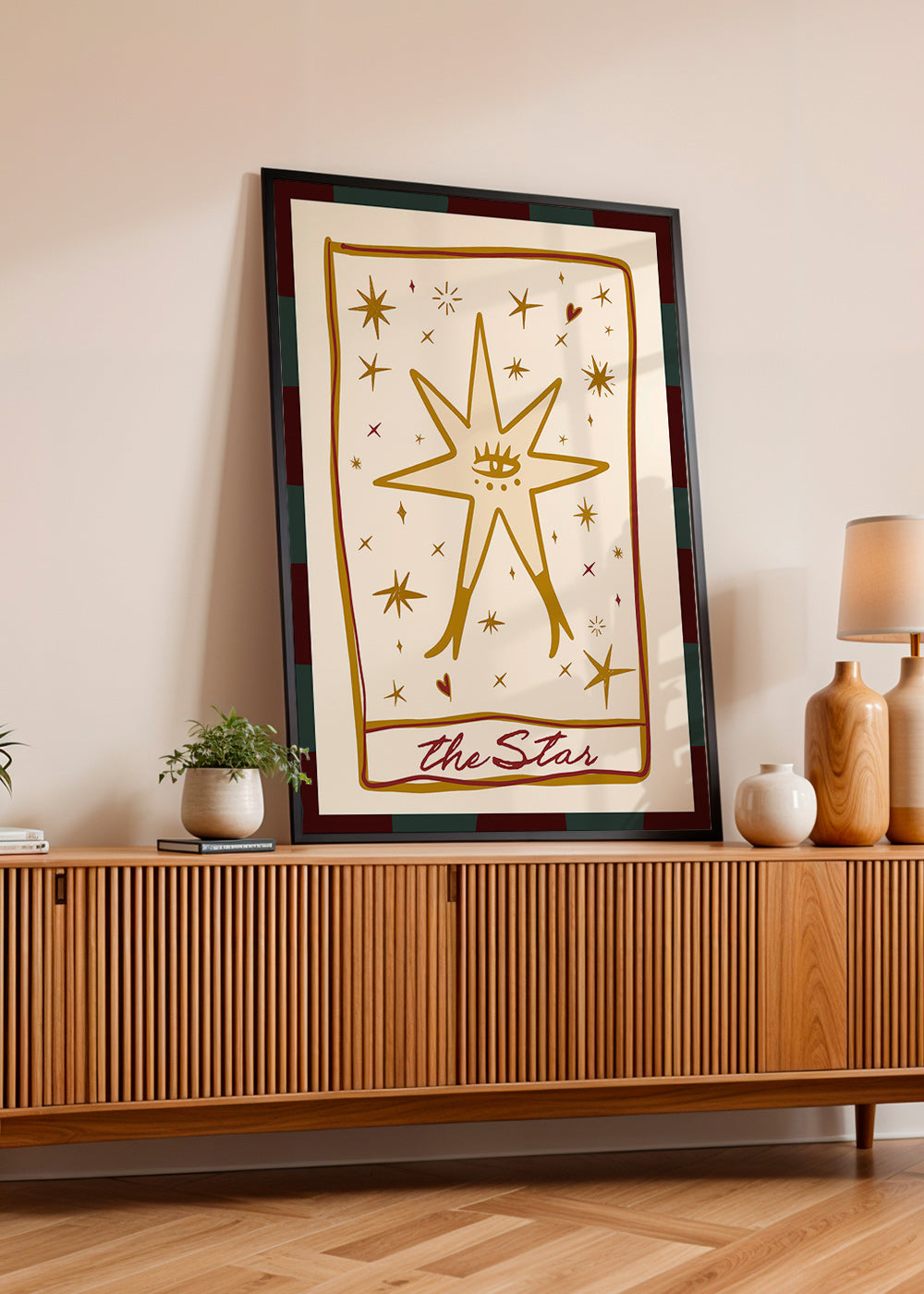 Illustration: Mystischer Stern mit zentralem Auge