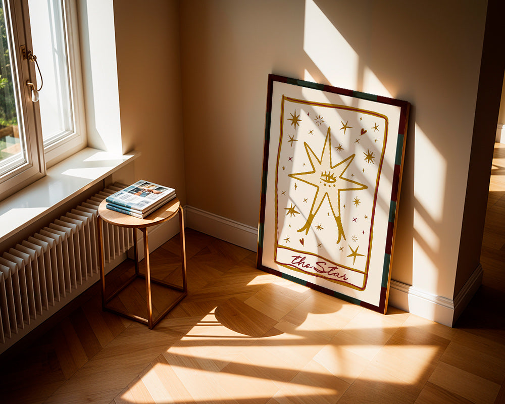 Illustration: Mystischer Stern mit zentralem Auge