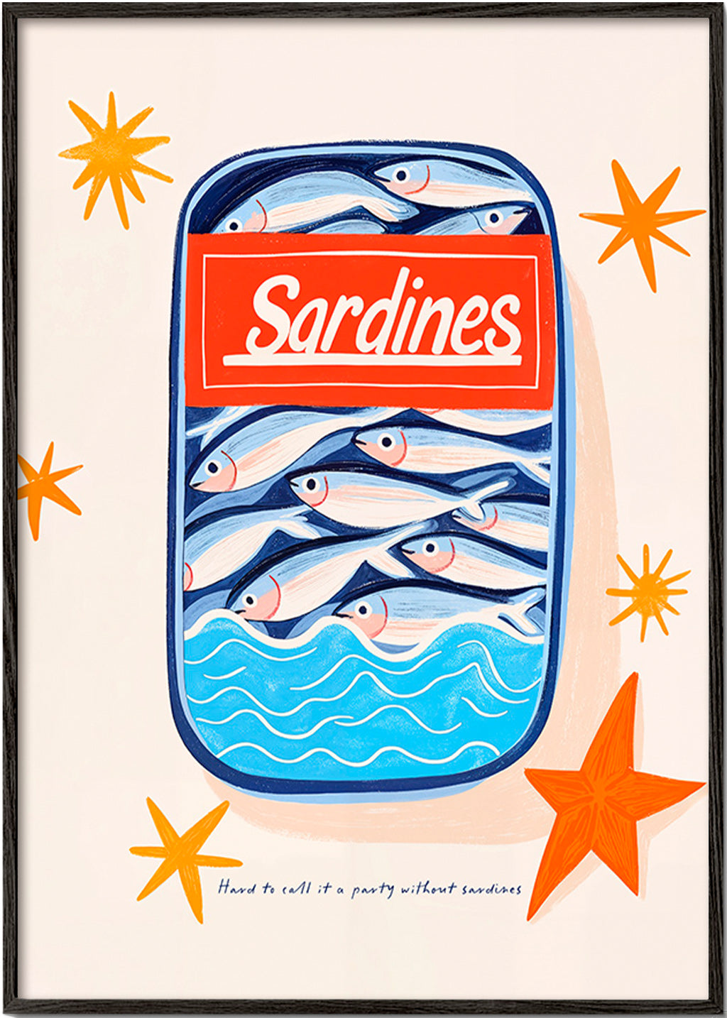 Küchenkunst: illustrierte Sardinenbüchse