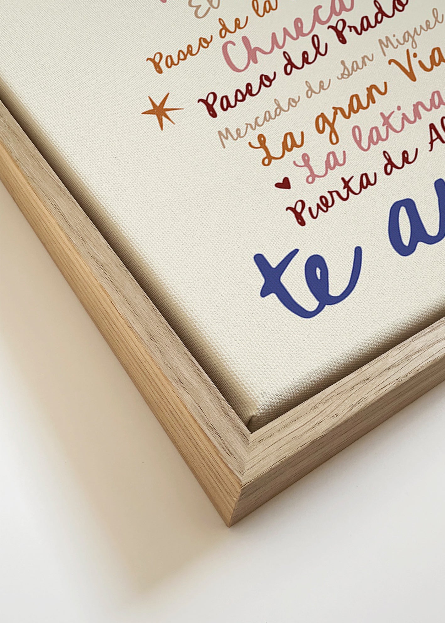 Reiseposter Madrid markante Typografie