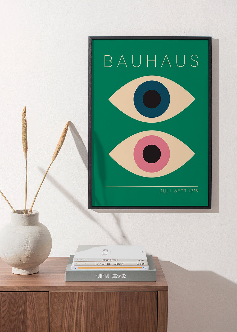 Geometrisches Bild Bauhaus doppelte Augen