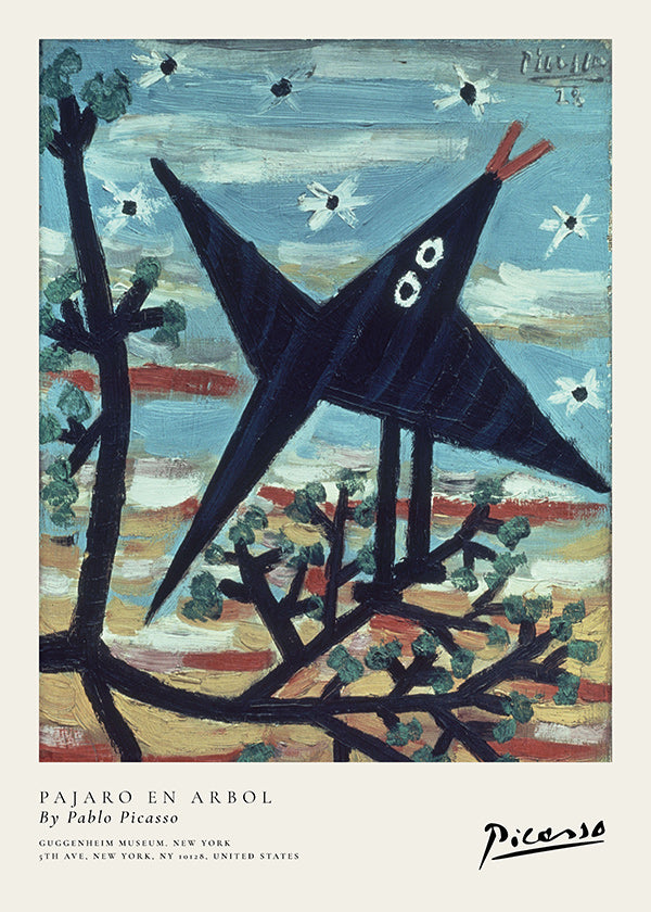 Kunstwerk Vogel im Ast