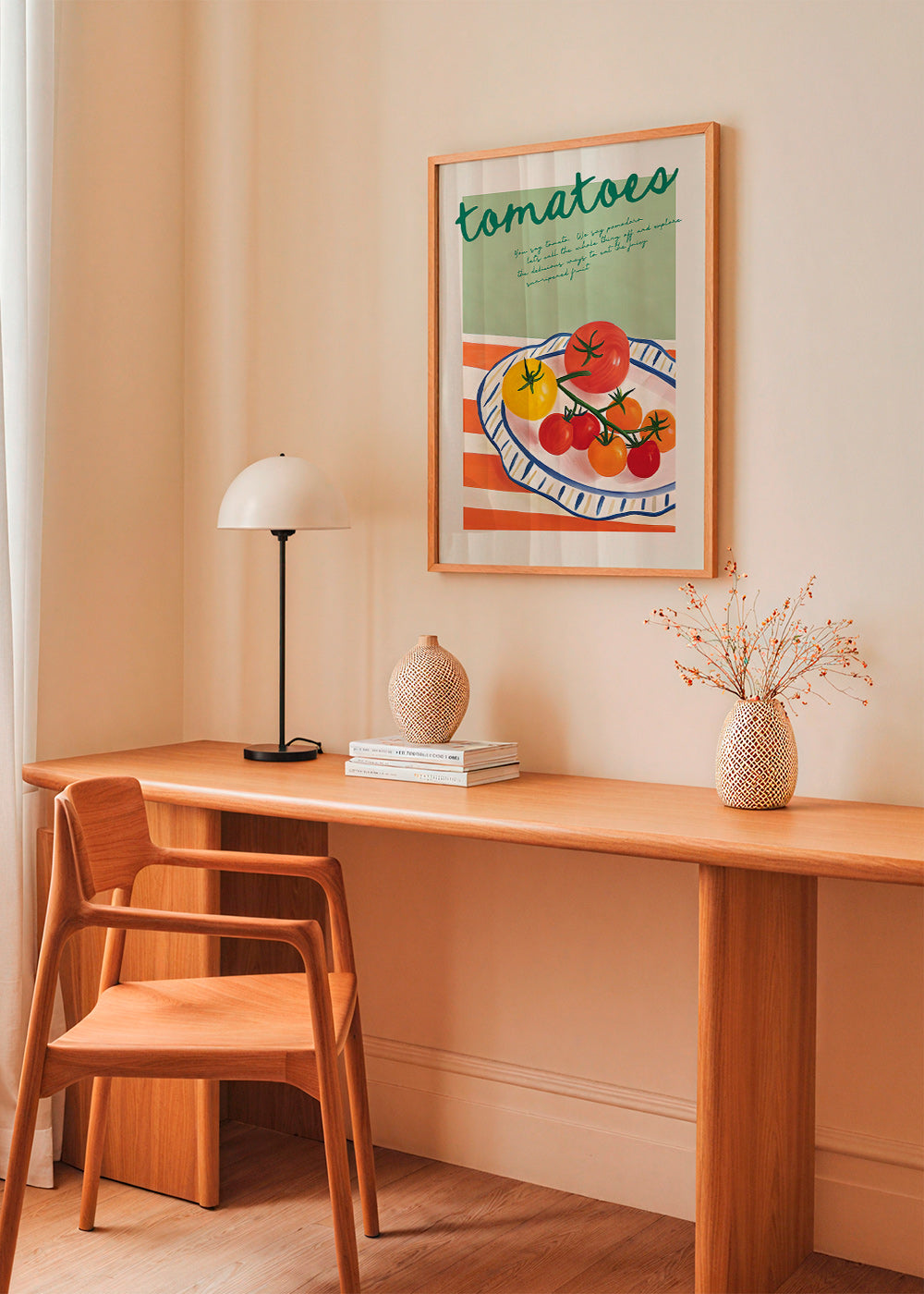Küchenkunst mit illustrativen Tomaten