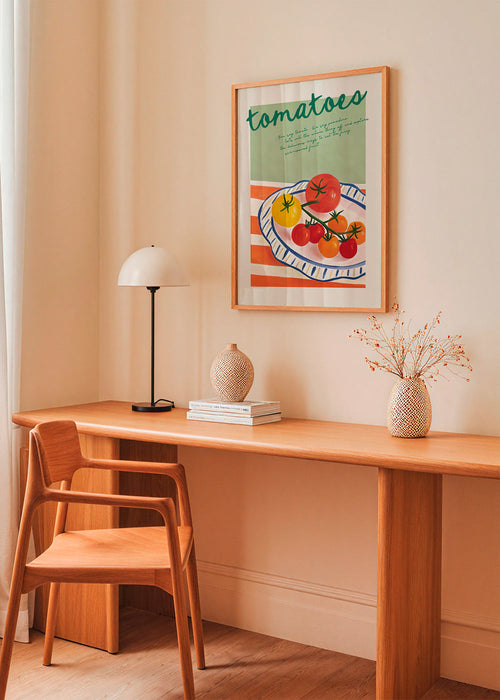 Küchenkunst mit illustrativen Tomaten