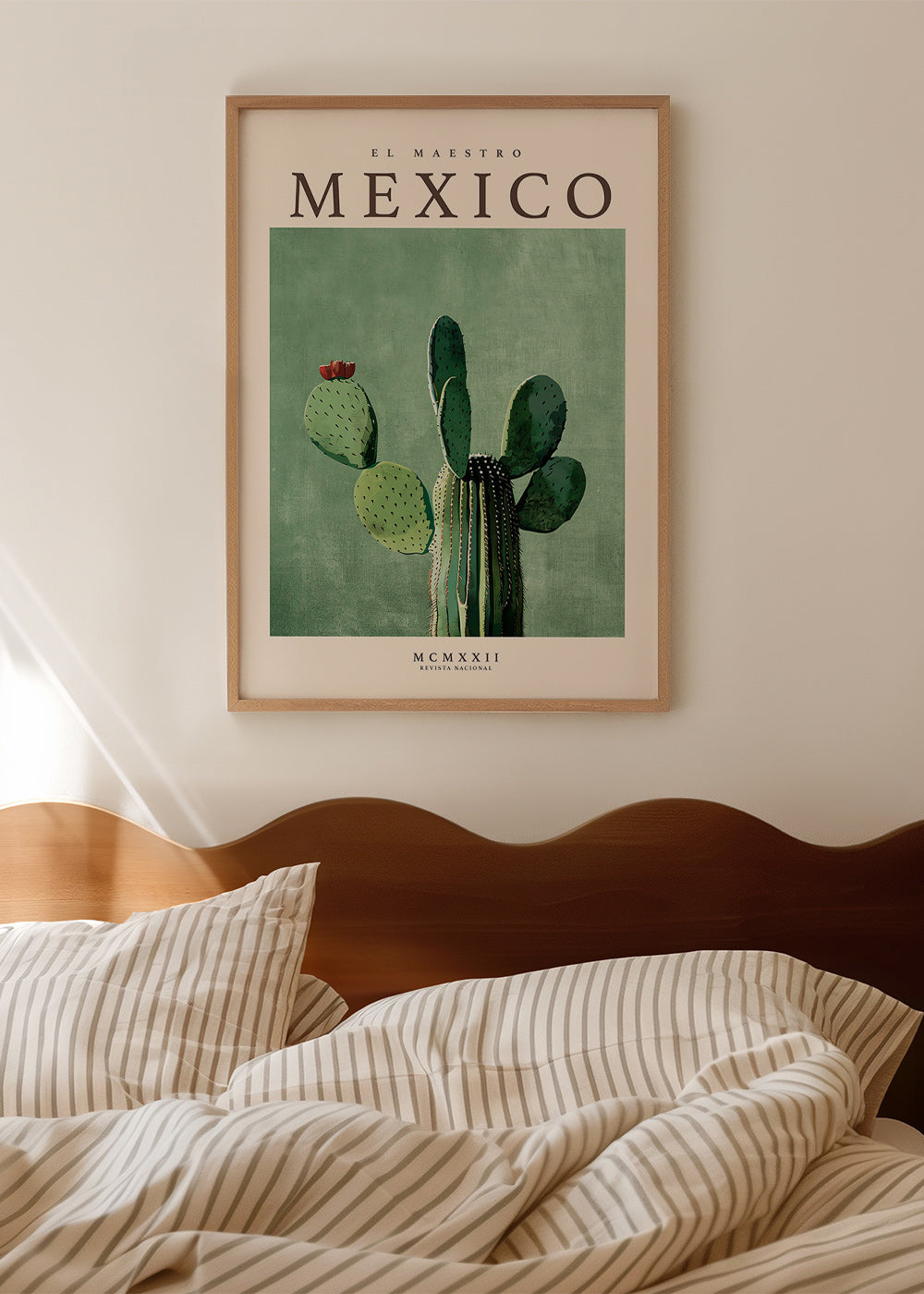 Botanischer Druck Mexiko Kaktus