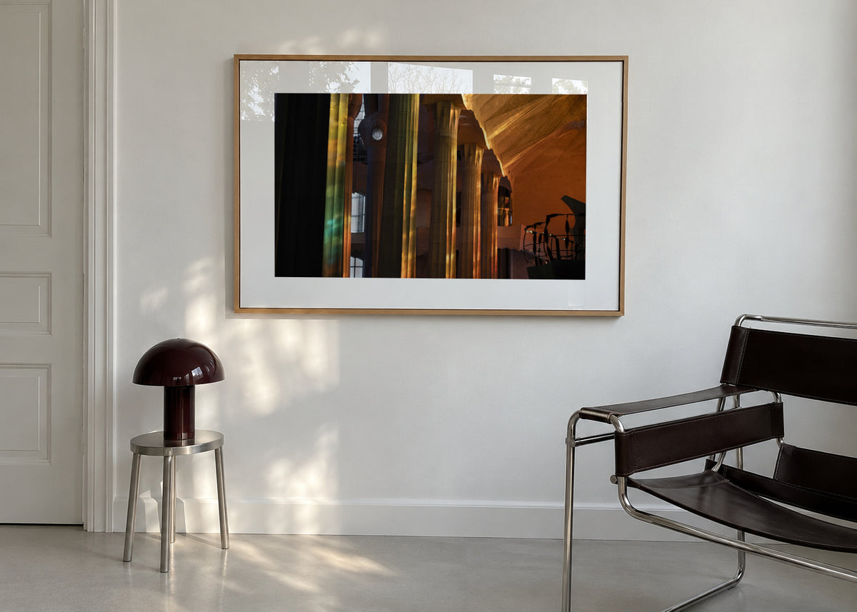 Golden Nave - Framed poster in an interior