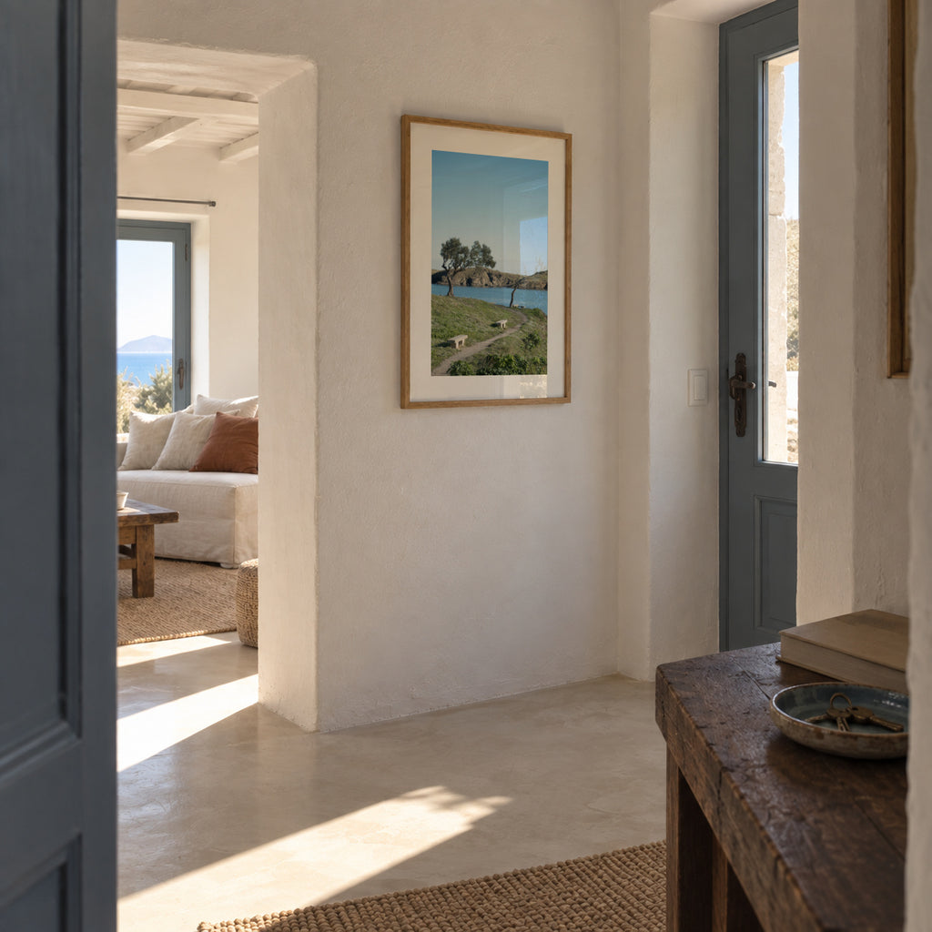 Coastal Path - Framed poster in an interior