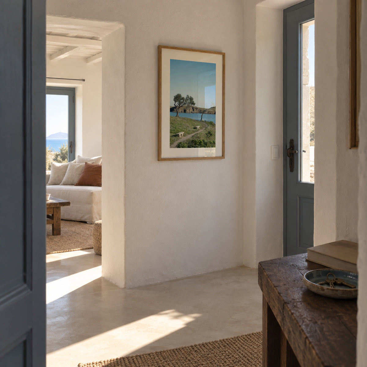 Coastal Path - Framed poster in an interior