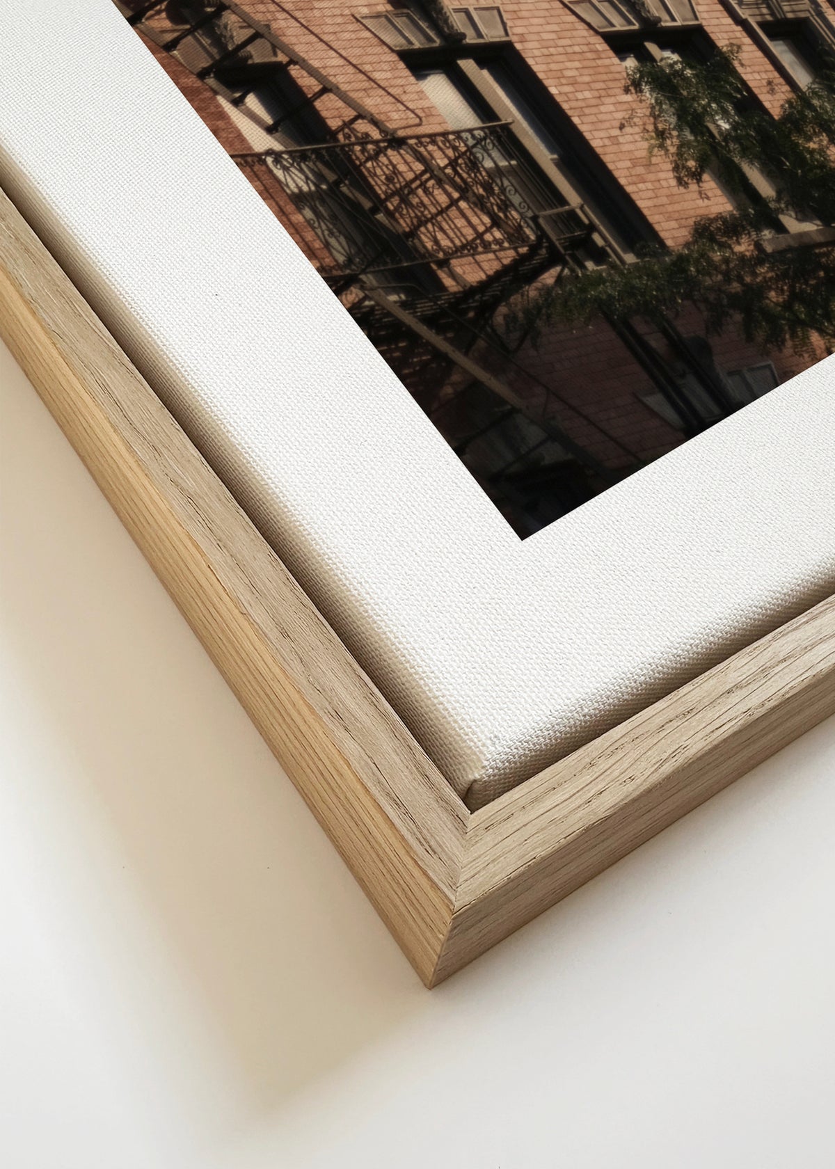Fire Escape Light - Framed canvas detail