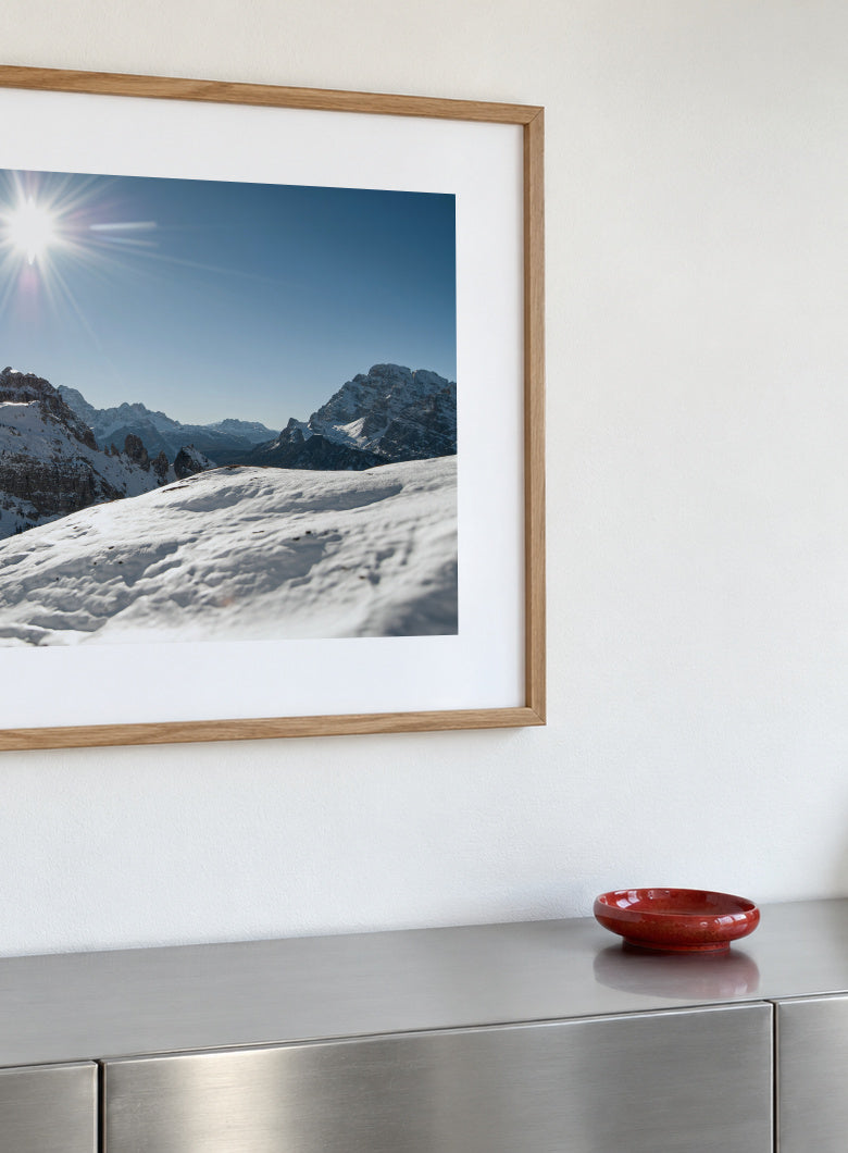 Alpine Sun - Framed poster detail
