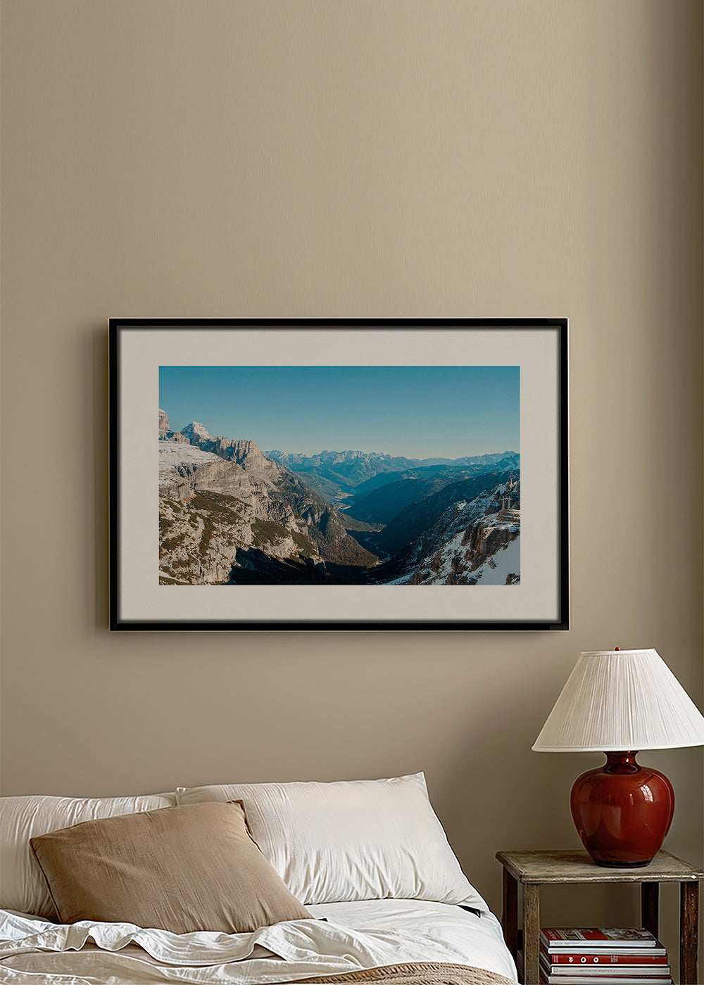 Landschaftsfotografie einer verschneiten Berglandschaft