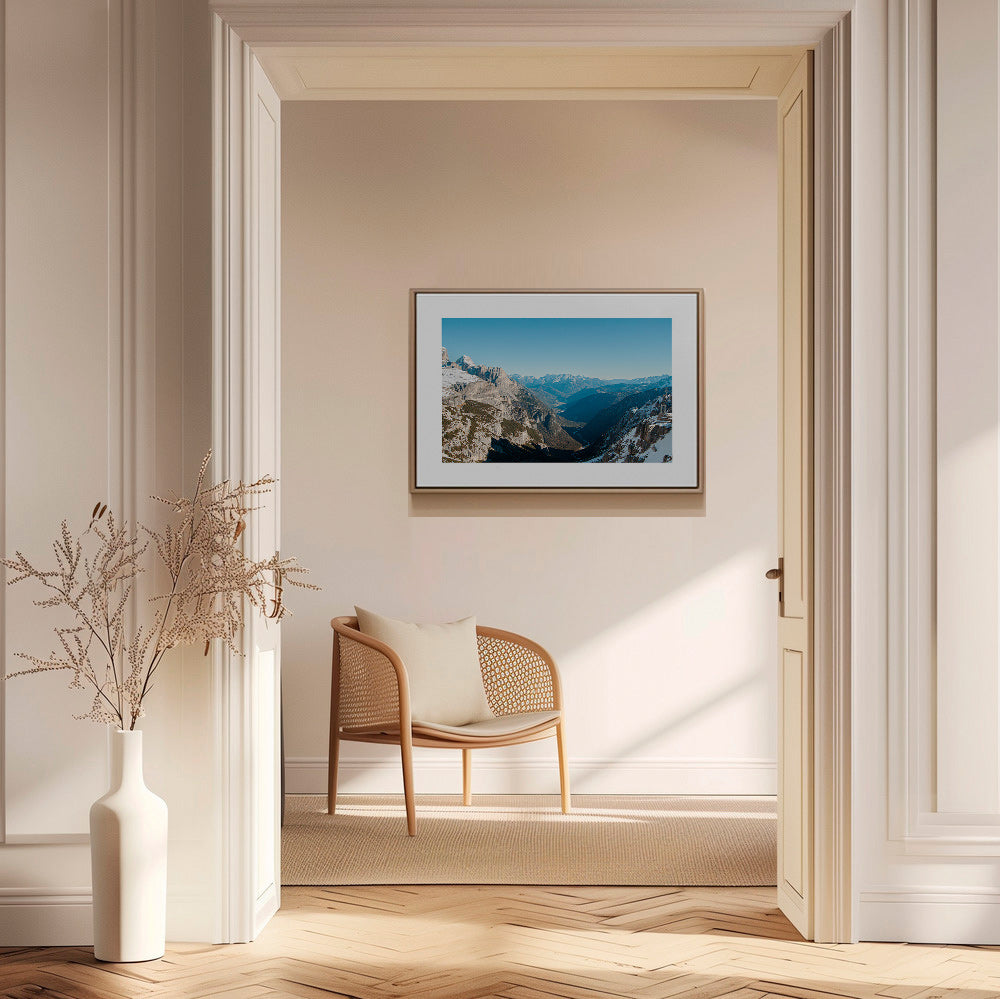 Landschaftsfotografie einer verschneiten Berglandschaft