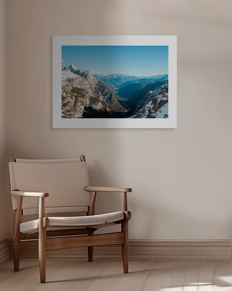 Landschaftsfotografie einer verschneiten Berglandschaft
