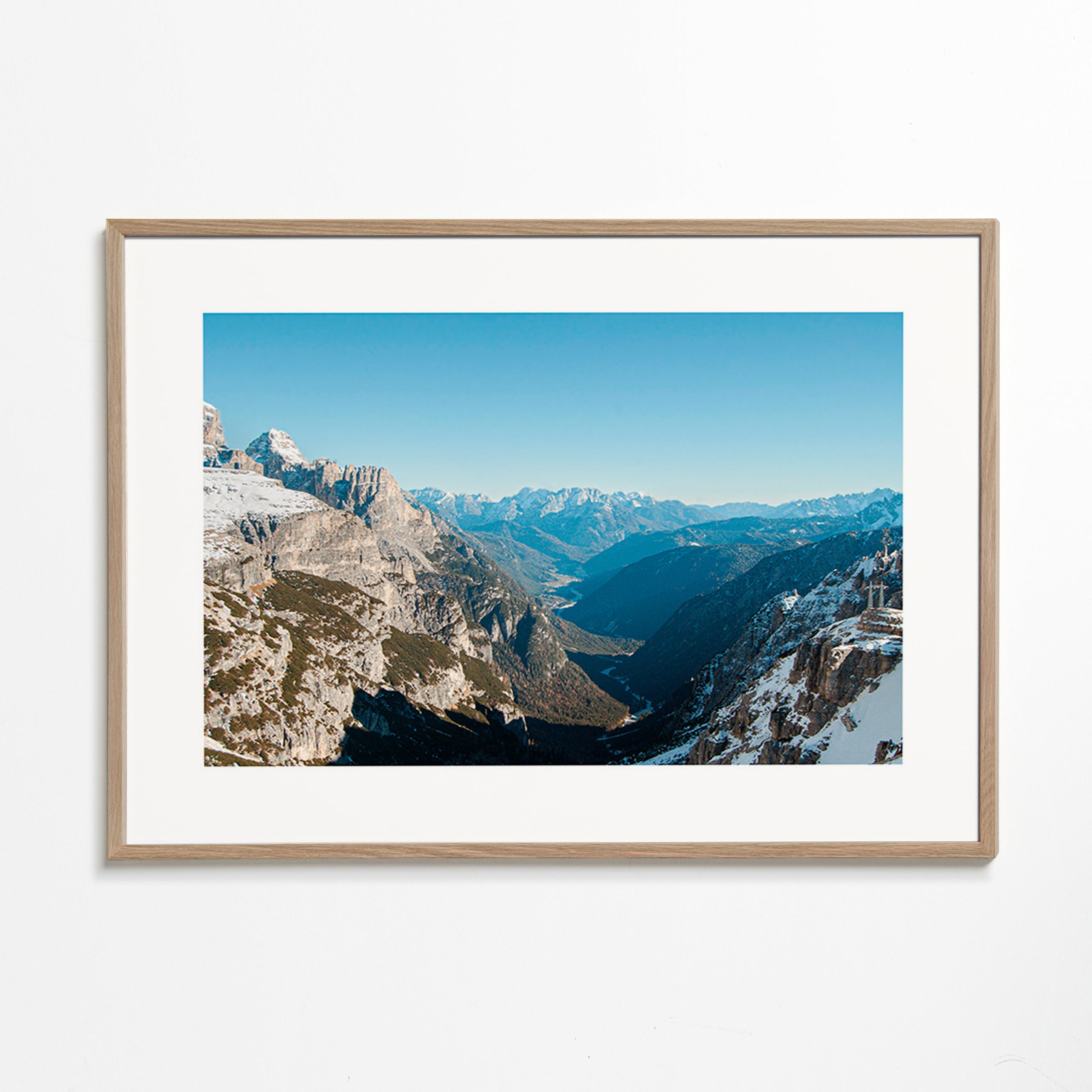 Landschaftsfotografie einer verschneiten Berglandschaft