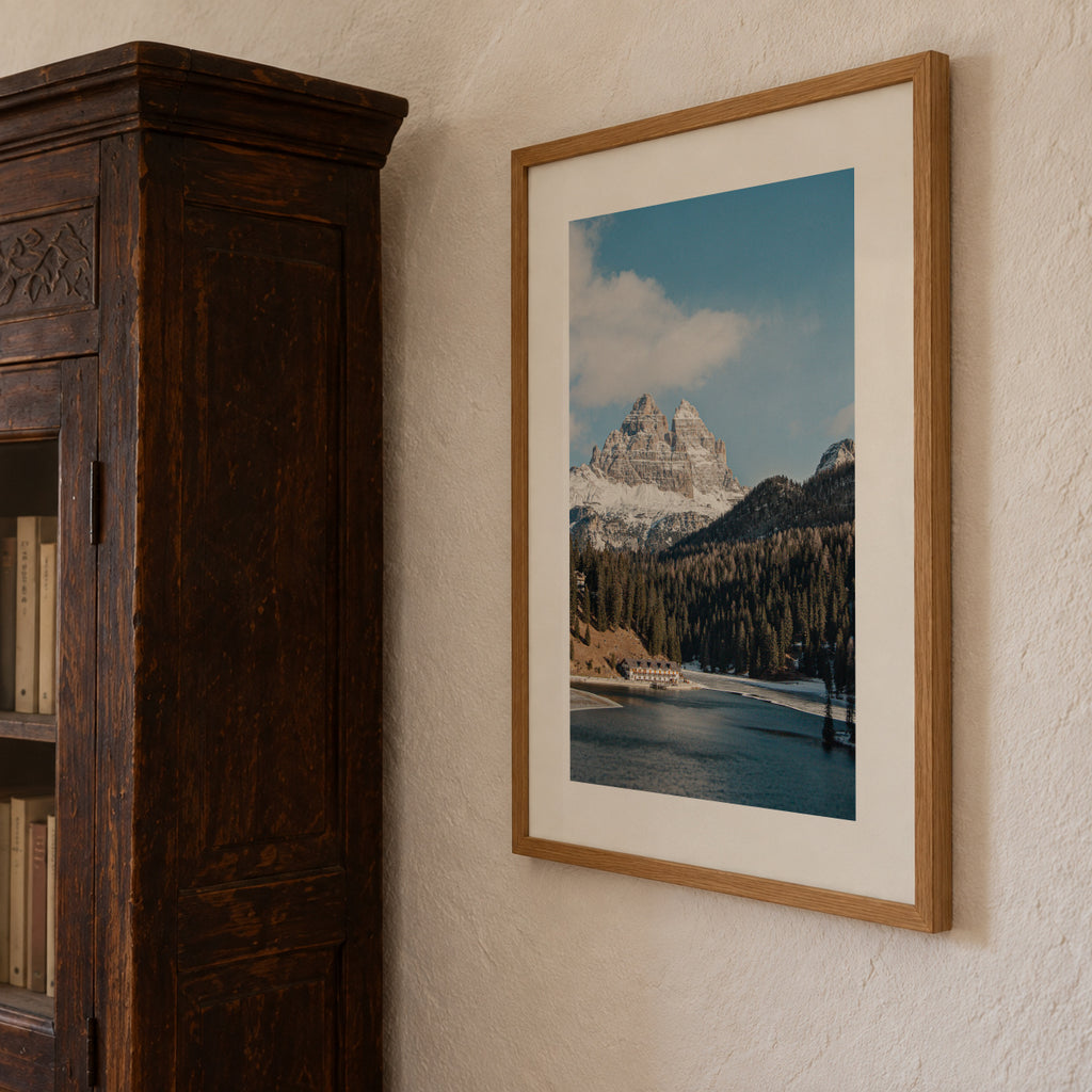 Lake Peaks - Framed poster detail